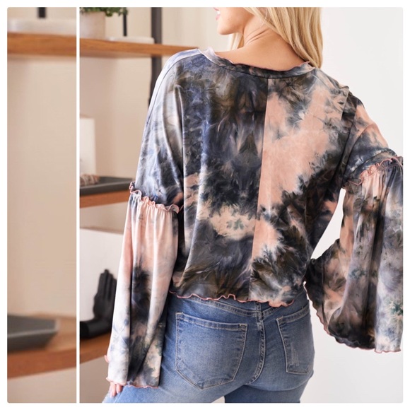 Galaxy Tie Dye Lux Comfort Top - Picture 4 of 15